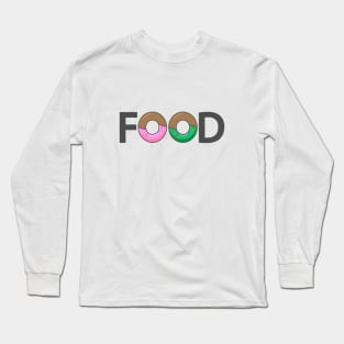 Food typographic artsy Long Sleeve T-Shirt